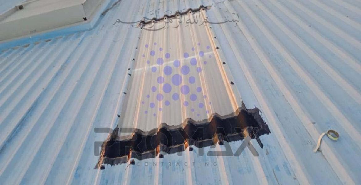 China Mall - metal roof waterproofing project by Promax in Dubai, UAE